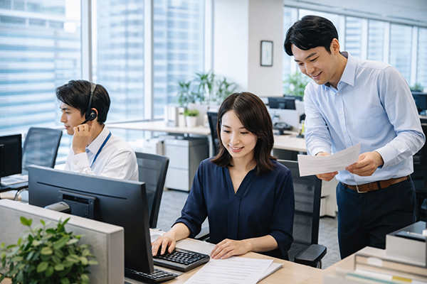 スタッフの働く様子